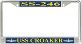 USS Croaker SS-246 License Plate Frame
