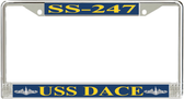 USS Dace SS-247 License Plate Frame