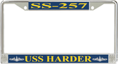 USS Harder SS-257 License Plate Frame