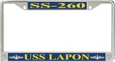 USS Lapon SS-260 License Plate Frame