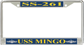 USS Mingo SS-261 License Plate Frame