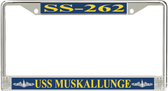 USS Muskallunge SS-262 License Plate Frame