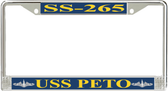 USS Peto SS-265 License Plate Frame
