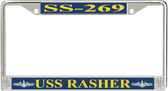 USS Rasher SS-269 License Plate Frame