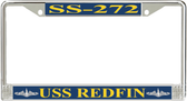 USS Redfin SS-272 License Plate Frame
