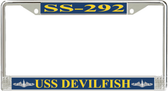 USS Devilfish SS-292 License Plate Frame