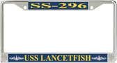 USS Lancetfish SS-296 License Plate Frame