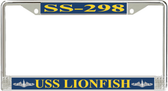 USS Lionfish SS-298 License Plate Frame