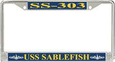 USS Sablefish SS-303 License Plate Frame