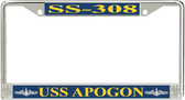 USS Apogon SS-308 License Plate Frame