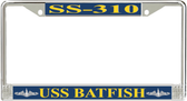 USS Batfish SS-310 License Plate Frame