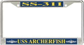 USS Archerfish SS-311 License Plate Frame
