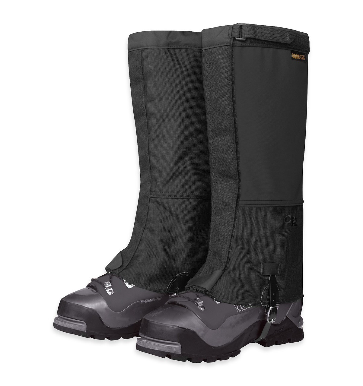 Outdoor Research Expedition Crocodiles Leg Gaiters Black Goretex USA Made