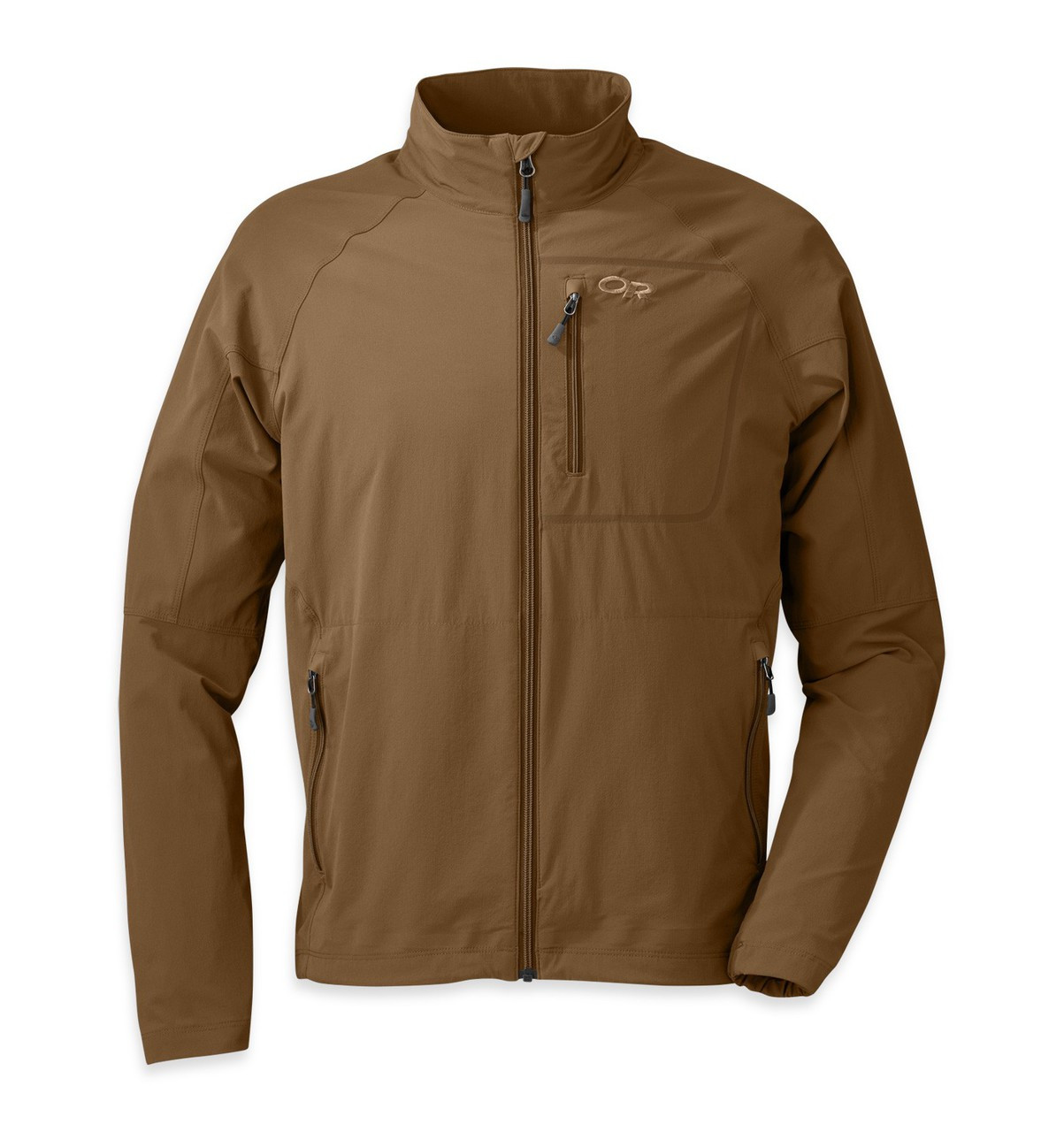 brown outdoor jacket