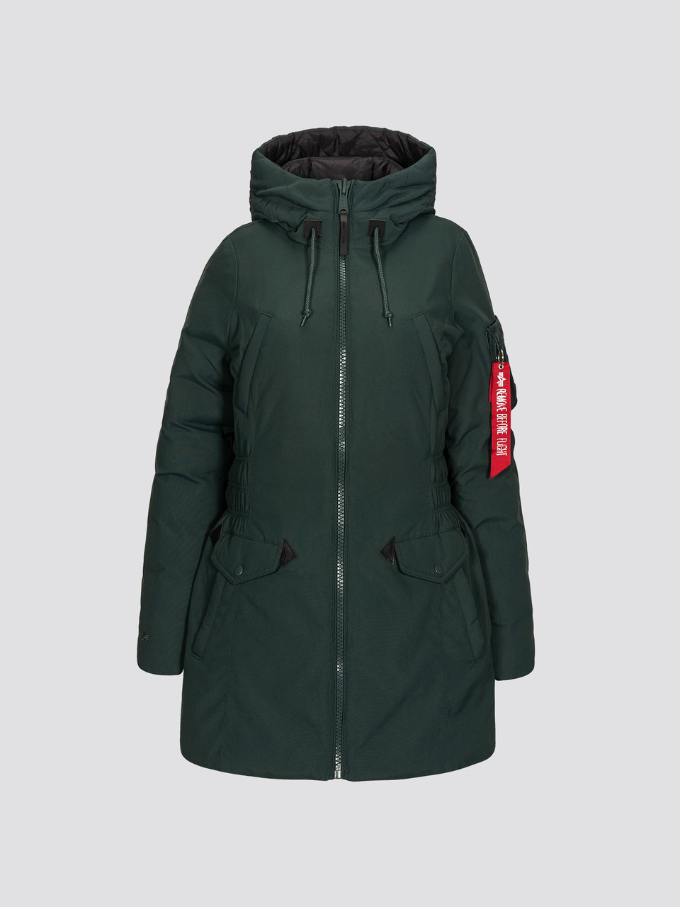 green down parka women's