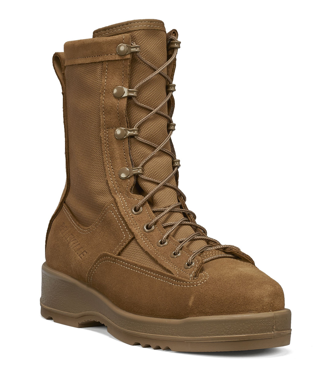 Belleville Hot Weather Steel Toe Flight Boot Coyote Brown USA Made