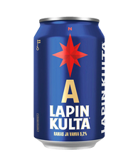 Lapin Kulta Lager 5.2% 330ml cans (case of 24)