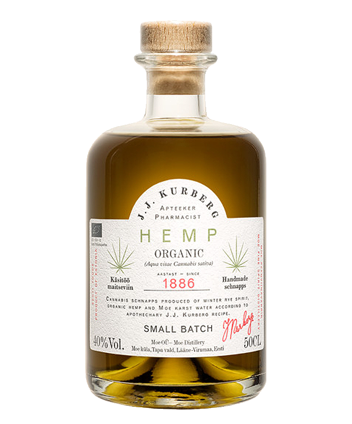 JJ Kurberg Organic Hemp Vodka 40 500ml Euro Drinks
