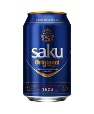 Saku Originaal Beer 5.2% 330ml cans (case of 24)
