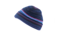 Ladies Lambswool Stripe Beanie Hat (#40)