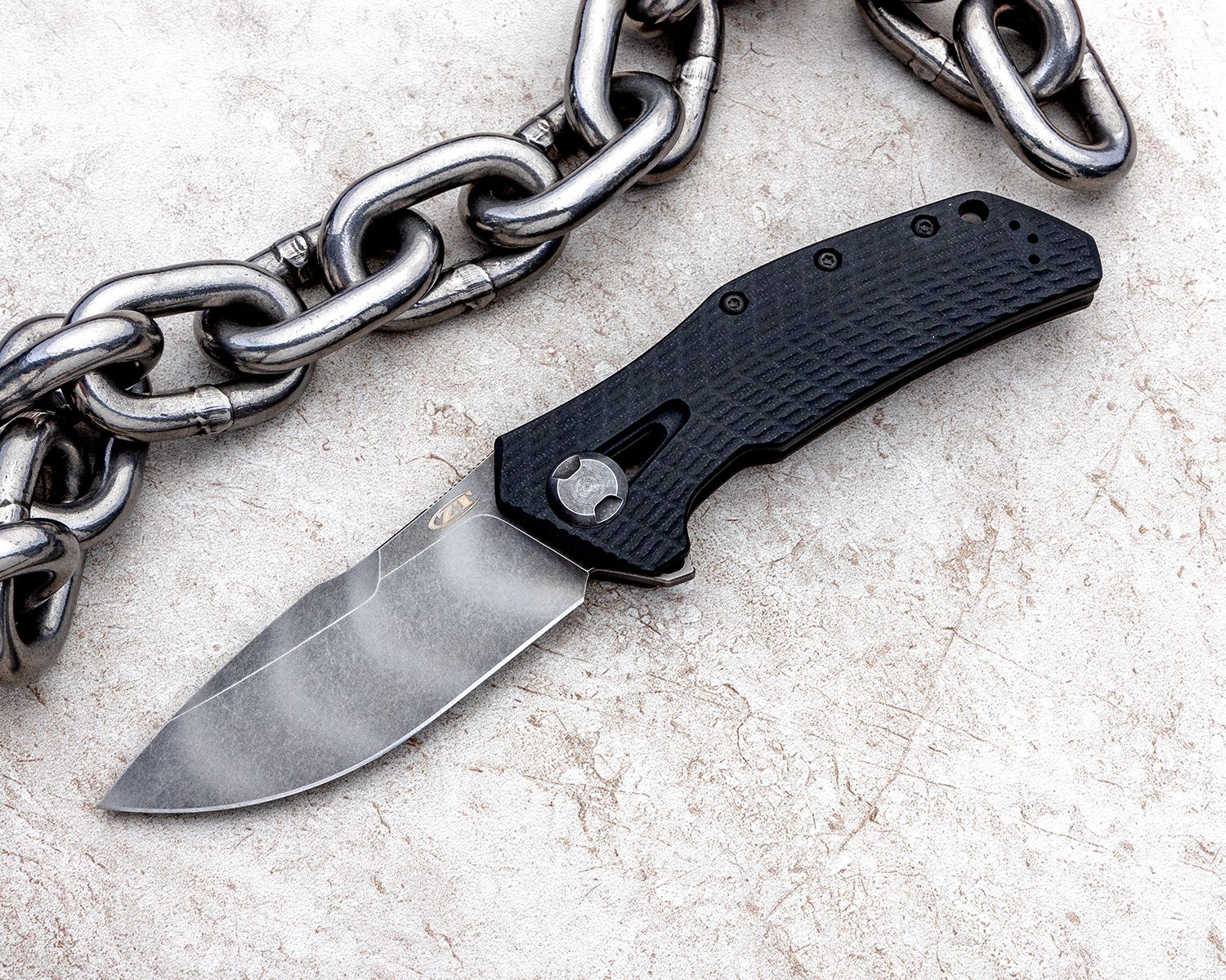 Zero Tolerance 0308BLKTS Drop Point Folding Knife - Tactical