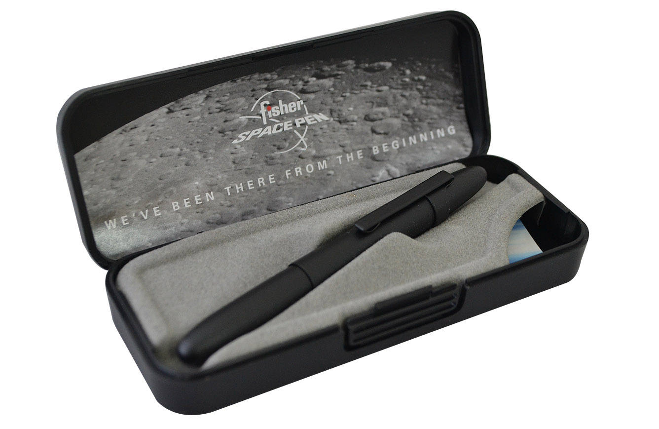 Fisher Space Pen - Matte Black Keychain Pen in Sleeved Gift Box