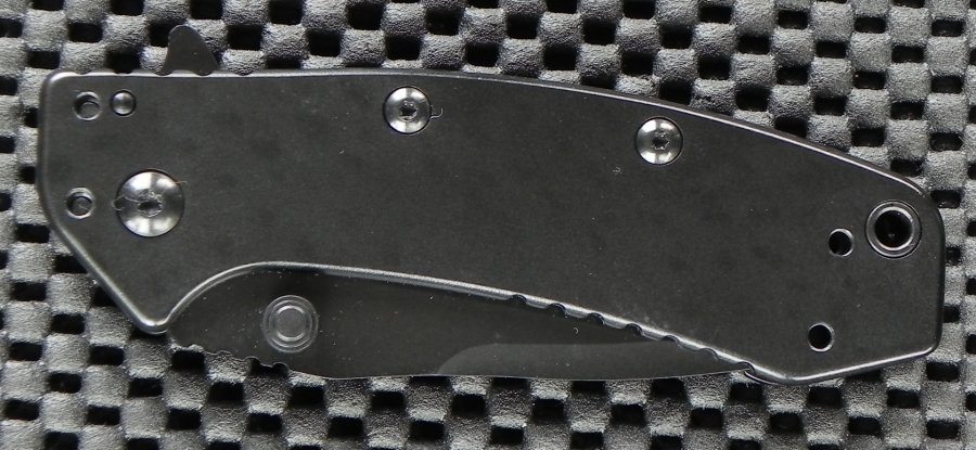 Kershaw Cryo Hinderer Assisted Opening Folding Knife Blackwash