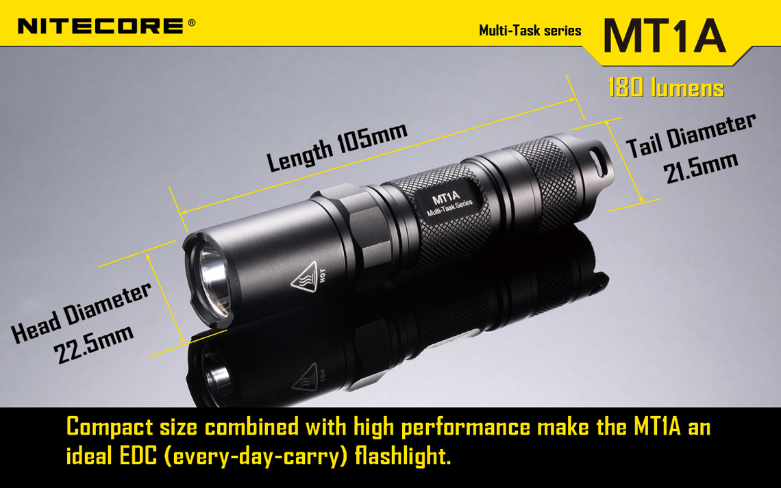 Nitecore MT1A 140 Lumen Flashlight