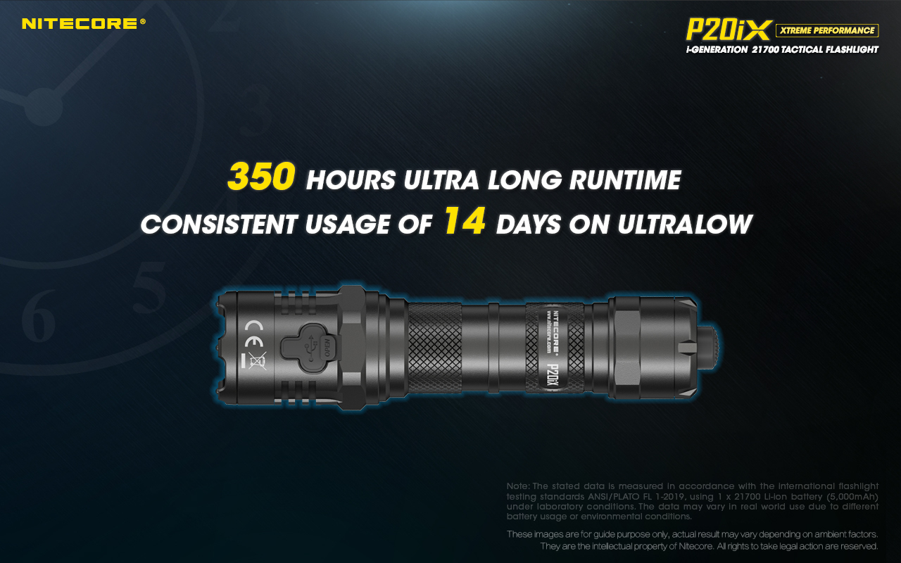 Nitecore P20iX 4000 Lumens 21700 Tactical Flashlight - Tactical