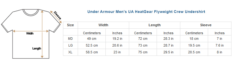 Under Armour Men's UA HeatGear Flyweight Crew Undershirt - Tactical ...