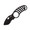 5.11 Tactical Side Kick Boot Knife Black is 2” long and 4mm thick combo edge conceal carry knife with balanced skeletonized handle