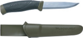 Morakniv Companion Fixed Blade Outdoor Knife with Sandvik Carbon Steel Blade Military Green