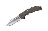 Cold Steel Code 4 Clip Point Carpenter CTS XHP Alloy Serrated Edge Folding Knife 