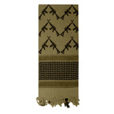 Rothco Crossed Rifles Shemagh Tactical Desert Scarf Olive Drab