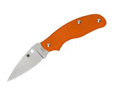 Spyderco Spy-DK Orange FRN Plain Edge Folding Knife