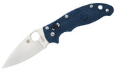 Spyderco Manix 2 CPM S110V Lightweight Dark Blue FRCP Plain Edge Folding Knife