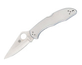Spyderco Delica 4 Stainless Steel Plain Edge Folding Knife