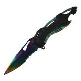 Tac Force 8" Rainbow Spring Assisted Folding Knife