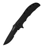 Kershaw Volt II Black Serrated Edge Folding Knife