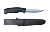 Morakniv Companion Drop Point Stainless Black Fixed Blade Knife with Sheath