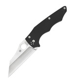 Spyderco YoJumbo Folder Plain Edge Black G-10 Handle Folding Knife