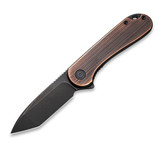 Civivi Elementum Black Stonewashed D2 Tanto Hand Rubbed Copper Flipper Knife 