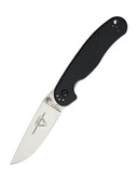 Ontario RAT II Linerlock Black Folding Knife