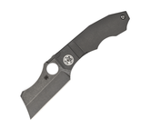 Spyderco Stovepipe Plain Edge Titanium CPM 20CV Folding Knife