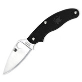 Spyderco UK PenKnife FRN Black Leaf Folding Knife