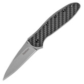 Kershaw Leek Carbon Fiber CPM154 Stonewash Folding Knife