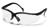 Pyramex Venture II Clear Lens with Black Frame Eyewear