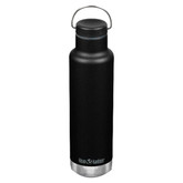 Klean Kanteen Classic .6L Insulated Water Bottle with Loop Cap Black