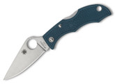 Spyderco Ladybug 3 K390 Blue Plain Edge Folding Knife