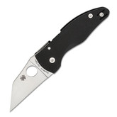 Spyderco Microjimbo Black G-10 Plain Edge Folding Knife